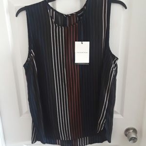 Striped work tank top NWT